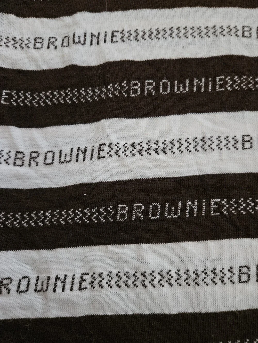 Vintage Girl Scouts Brownie Striped Kids Tee